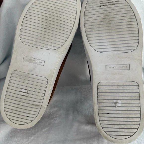 Tory Burch Miller Suede Festival Brown Wool Lined Shoes 6.5 Women’s EUC - Picture 9 of 10